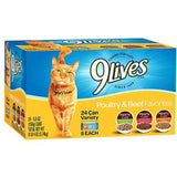 9 Lives Cat Food 6/4/5.5 OZ.