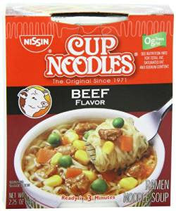 Cup Noodles Beef 2.25Z 24 units per case